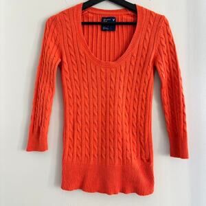 Vintage American Eagle Sweater Womens 100% Cotton Y2K 2009 Knit